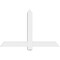 Ekena Millwork Eugene Architectural Grade PVC Gable Bracket, 48"W x 30"H x 2"D x 4"F, 15/12 Pitch GBP048X30X0204EUG00 - alternate 3